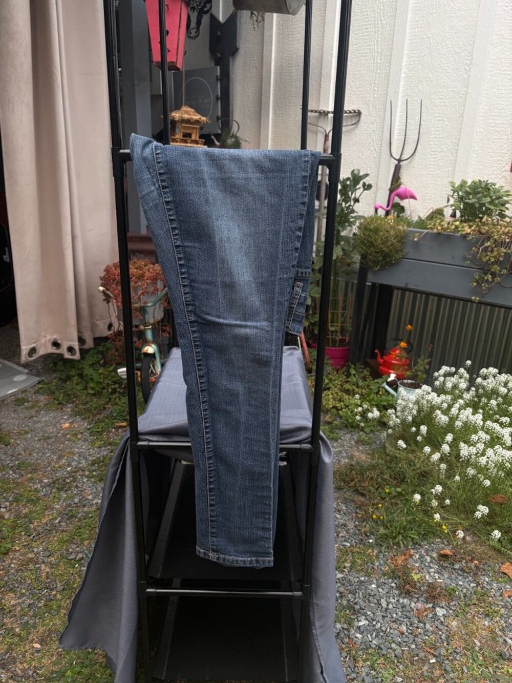 Torrid, Dark Blue Denim, Double Button, Skinny Jeans – Size 14R